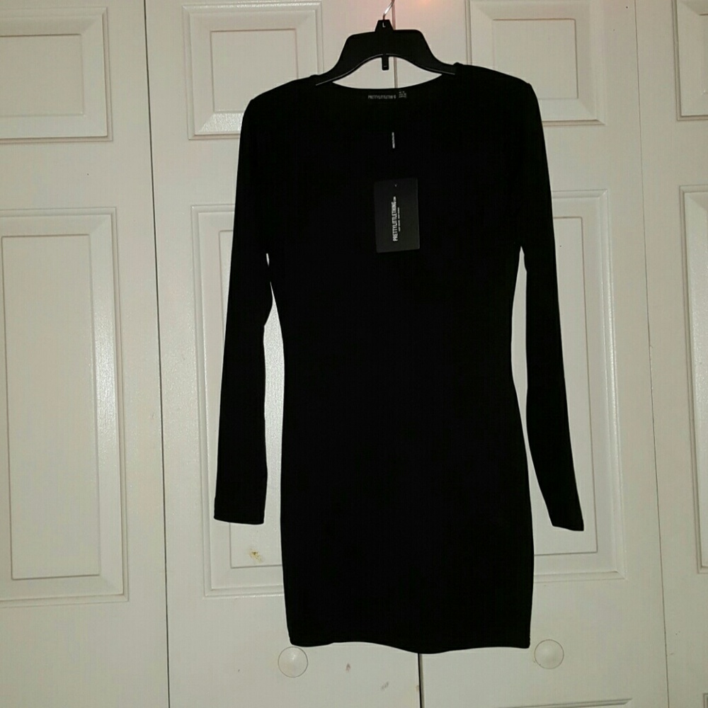 black long sleeve dress